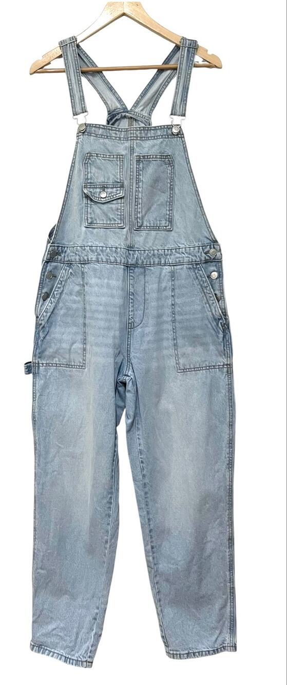 Celebrity Pink Women’s Denim Overalls 100% Cotton Blue Jean Pockets Size Medium